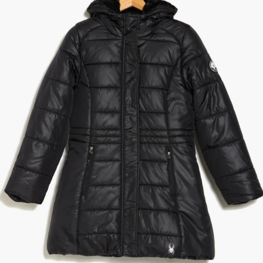 Spyder Coat Warm Faux Fur Lined Puffer NWT Bonus Hat with Purchase SZ-XL